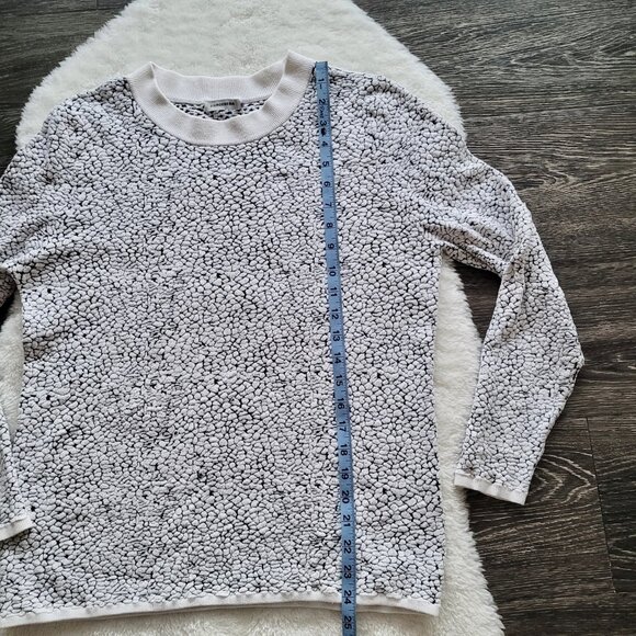 J.Lindeberg Maggi Mars Jacquard Crewneck in Black and White Size M - Picture 7 of 10